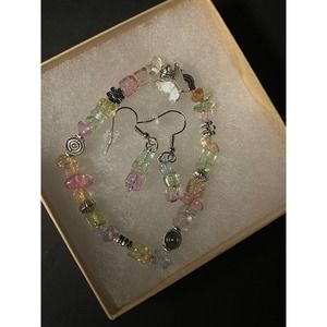 Beaded Jewelry Set. 2 Pieces.